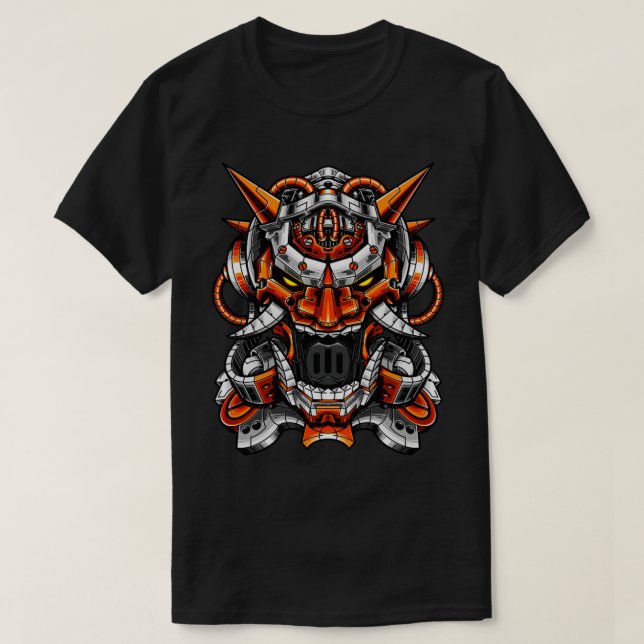 Camiseta Oni Mask Mecha (Frente do Design)