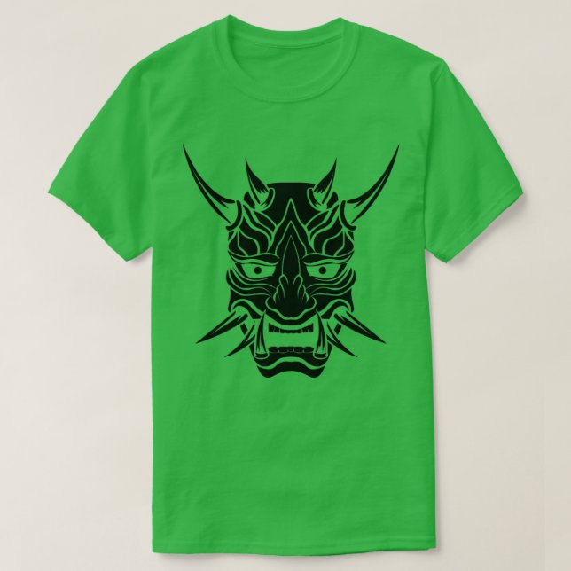 Camiseta Oni Mask Yokai Demon Mask (Frente do Design)