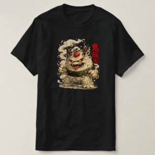 Camiseta Oni Noodle Yokai – Arte de Monstro de Comida Japon
