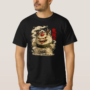 Camiseta Oni Noodle Yokai – Arte de Monstro de Comida Japon