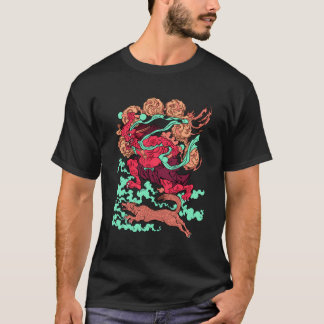 Camiseta Oni Ogre Demon Kuniyoshi Monster Uki, Japonês lega