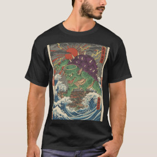 Camiseta Oni Tartaruga Sol Nascente Ukiyo-e