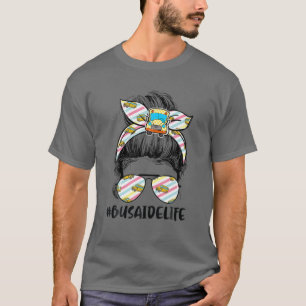 Camiseta Ônibus Aide Vida Mensal Cabelo de Arco Engraçado U