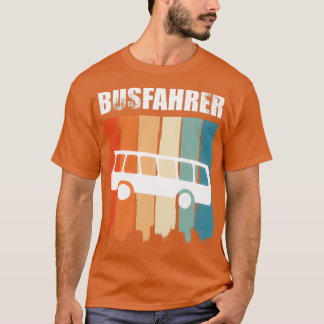 Camiseta ônibus condutor de ônibus retrô orgulhoso 2