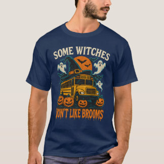 Camiseta Ônibus da Escola de Bruxas do Halloween com Pumpki