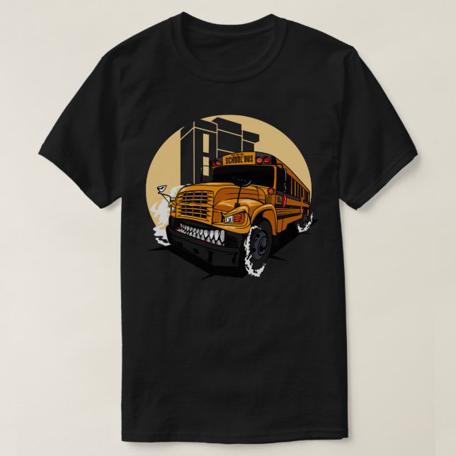 CAMISETA ÔNIBUS DA ESCOLA MONSTER (Frente do Design)