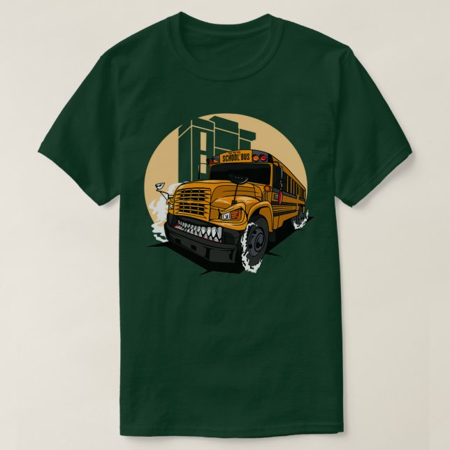 CAMISETA ÔNIBUS DA ESCOLA MONSTER 2 (Frente do Design)
