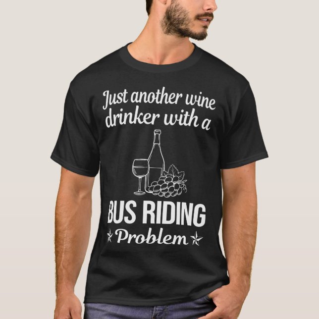 Camiseta Ônibus De Bebida De Vinho (Frente)