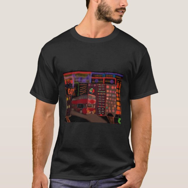 Camiseta ônibus de dois andares Kowloon Walled City T-Shirt (Frente)