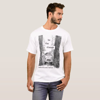 Camiseta Ônibus de EEI no t-shirt das sequóias vermelhas