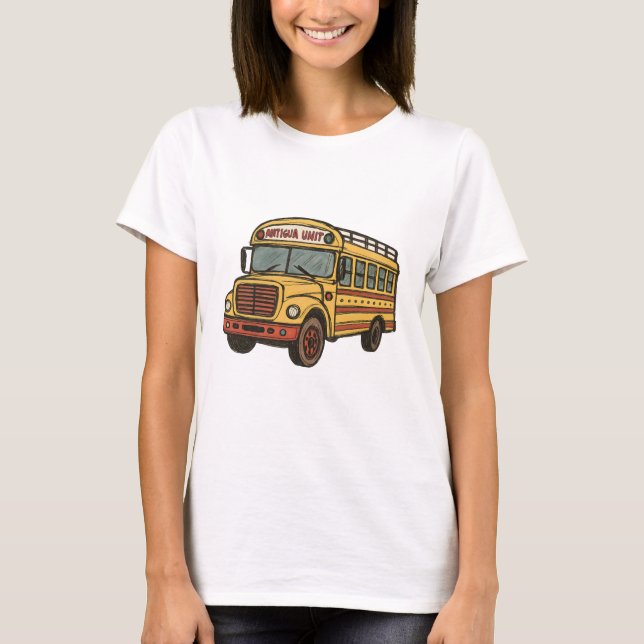 Camiseta Ônibus de frango da Guatemala (Frente)