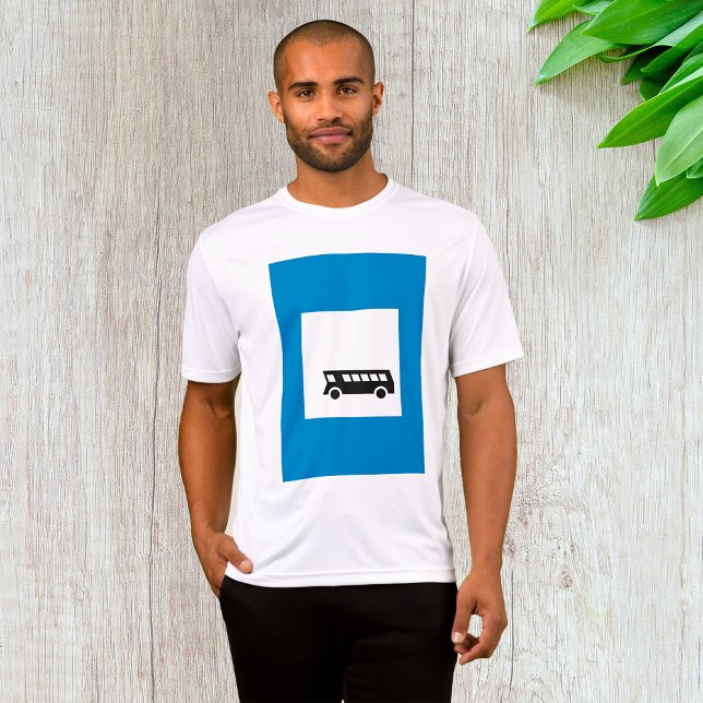 Camiseta Ônibus de transporte público - Sinal de trânsito u (Criador carregado)