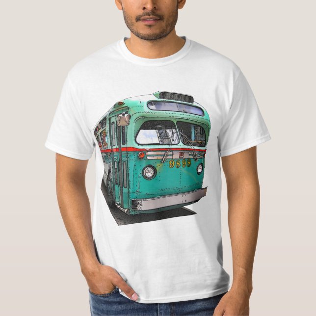 Camiseta Ônibus do vintage NYC (Frente)