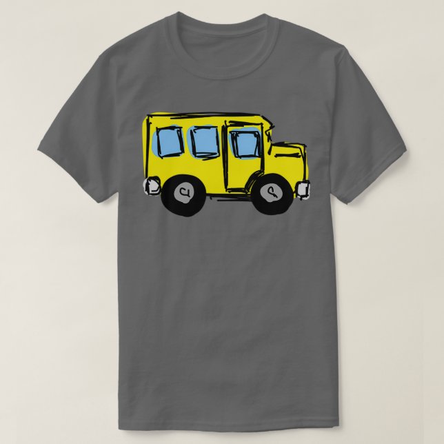 Camiseta Ônibus escolar 40 (Frente do Design)