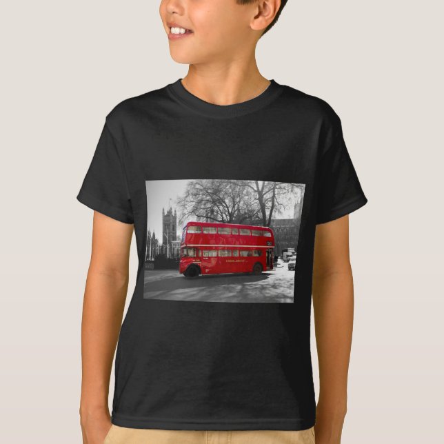 Camiseta Ônibus vermelho de Londres Routemaster (Frente)