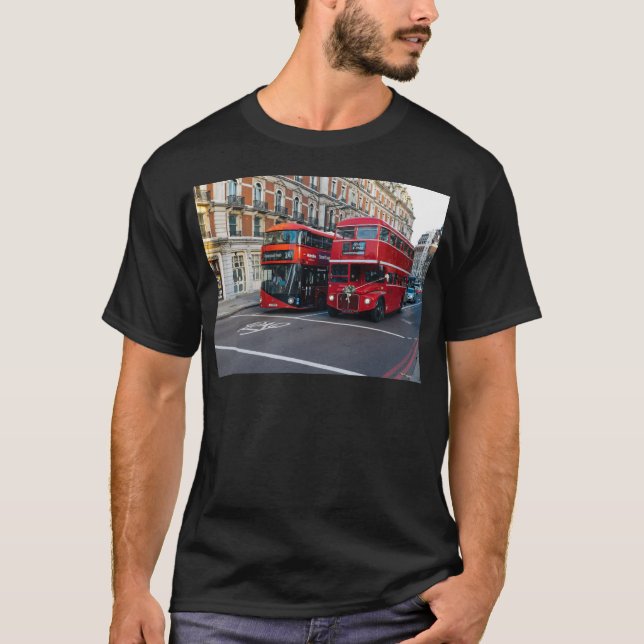 Camiseta Ônibus Vermelhos de Dois Andares (Frente)