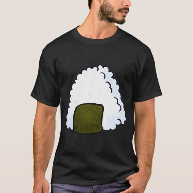 Camiseta onigiri fofo (Frente)
