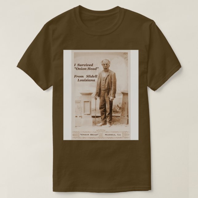 Camiseta Onion Head de Slidell Louisiana (Frente do Design)