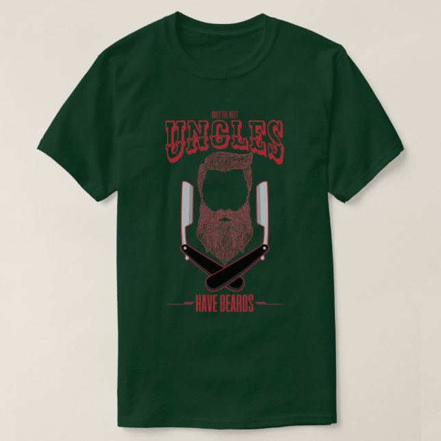 Camiseta Only The Best Uncles Have Beard (Frente do Design)