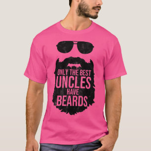 Camiseta Only the best uncles have beards Beard Lover Gifts