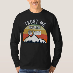 Camiseta Ontario acredita que sou de Ontário