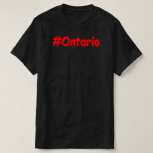 Camiseta "#Ontário " Design bonito. Comprar Agora
