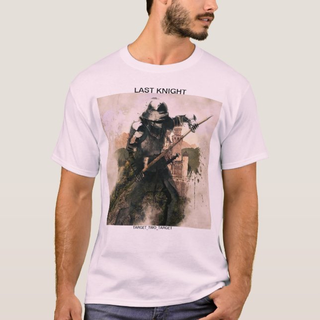 Camiseta Ontem Knight medieval lutando contra o solteiro T- (Frente)