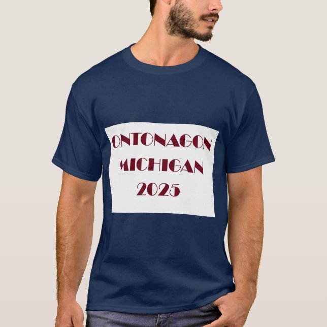 Camiseta Ontonagon Michigan 2025 (Frente)