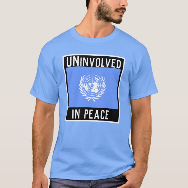 Camiseta ONU implicada na paz (Frente)
