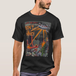 Camiseta Onu Voando Saucer Invasão de Cerveja de 1950 Ficçã