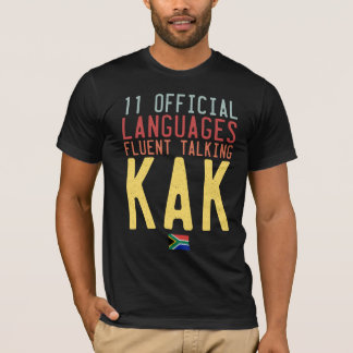 Camiseta Onze Idiomas Oficiais Da África Do Sul Falam Kak