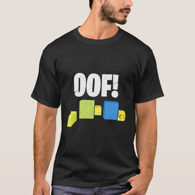 Camiseta Oof Blox Noob Gamer (Frente)