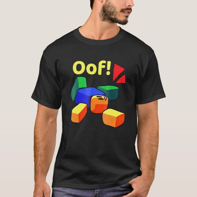 Camiseta OOF Blox Noob Gamer Para Gamers (Frente)