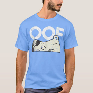 Camiseta Oof Noob Gaming Meme Pug Dog Humor Humor Animal Ga