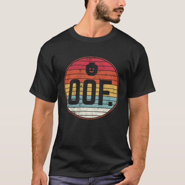 Camiseta Oof retro vintage block (Frente)