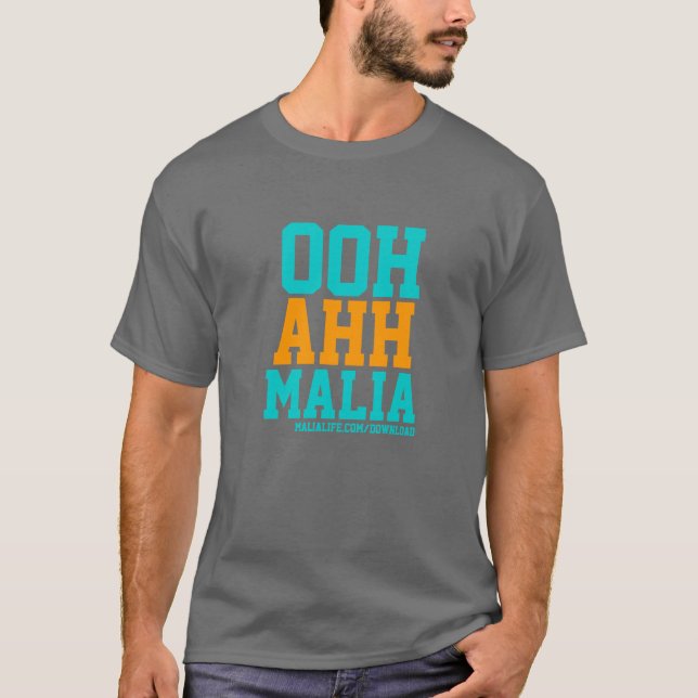 CAMISETA OOH AHH MALIA - CINZA ESCURO (Frente)
