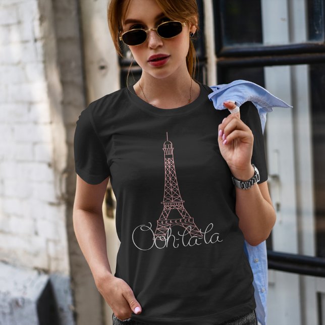 Camiseta Ooh la Eiffel Tower (Criador carregado)