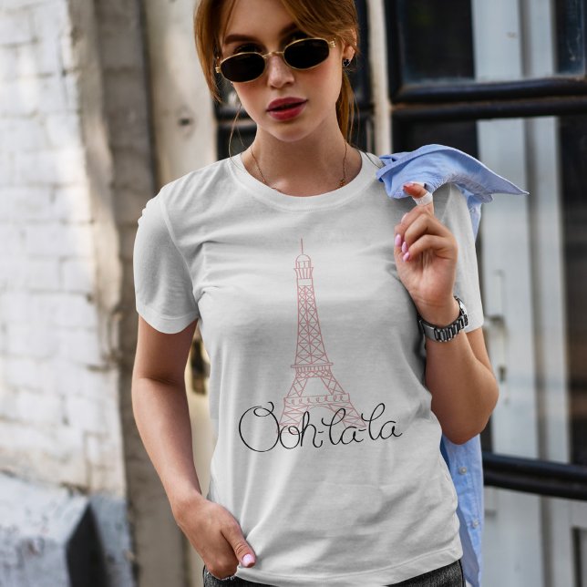 Camiseta Ooh la Eiffel Tower (Criador carregado)