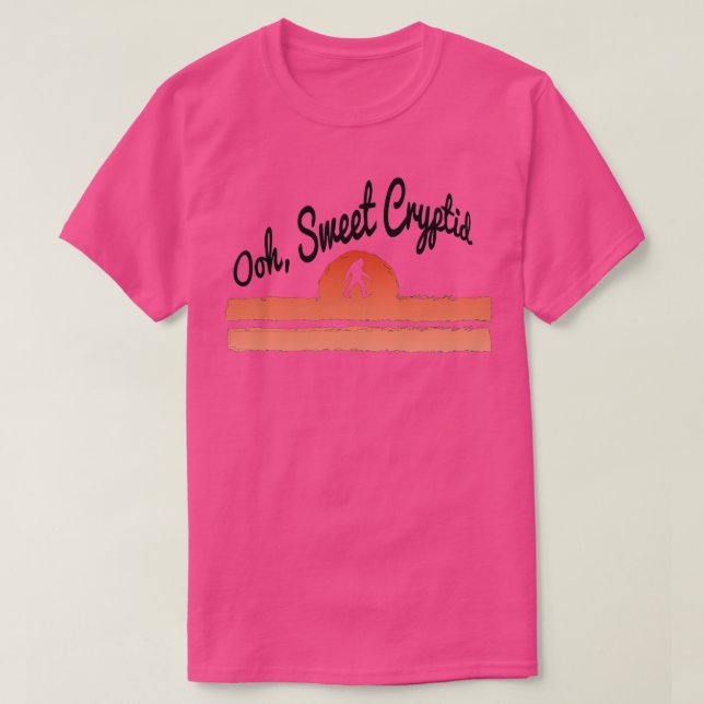 Camiseta Ooh Sweet Cryptid Triblend (Frente do Design)