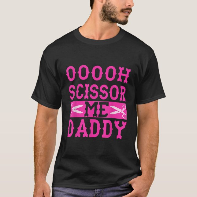 Camiseta Ooooh tesoura-me pai (Frente)