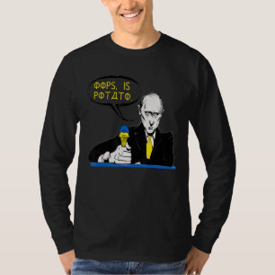 Camiseta Oops É Piada De Batata Azul E Sorvete Amarelo