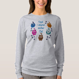Camiseta Oops! Eu adotei um outro gato! O Hoodie das