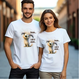 Camiseta Oops, fiz de novo - Cachorro Louco Unisex