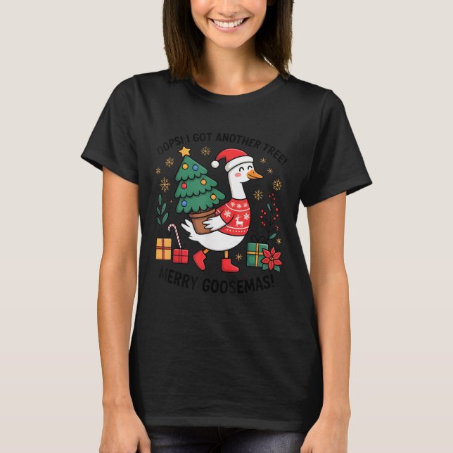 Camiseta Oops I Got Another Tree Merry Goosemas  (Frente)