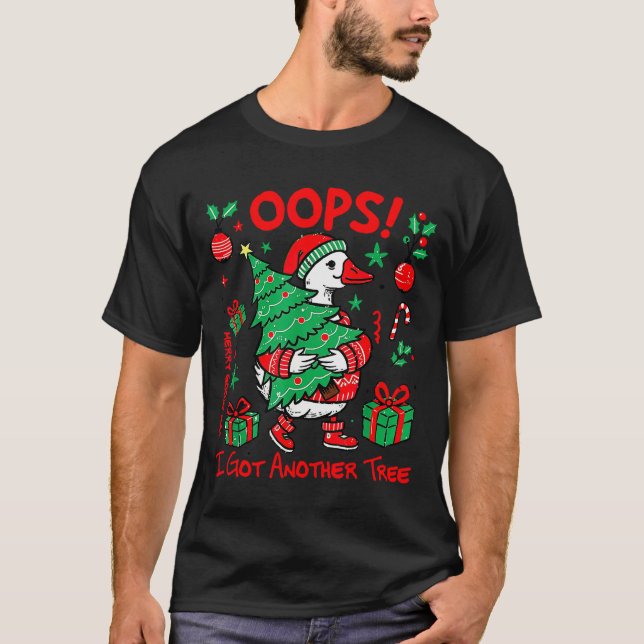 Camiseta Oops I Got Another Tree Merry Goosemas Christmas G (Frente)