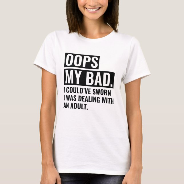 Camiseta OOPS Meu Mau (Frente)