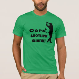 Camiseta OOPS Personalizáveis, Outro Teto De Cana, Golfe En