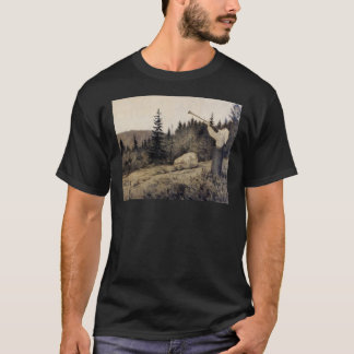 Camiseta Op sob Fjeldet toner en Lur Theodor Kittelsen il