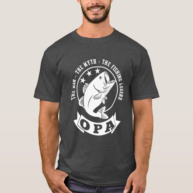 Camiseta Opa a legenda da pesca (Frente)