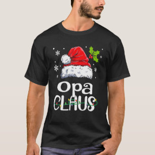 Camiseta Opa Claus Engraçado Vovó Papais noeis Pijamas Op d